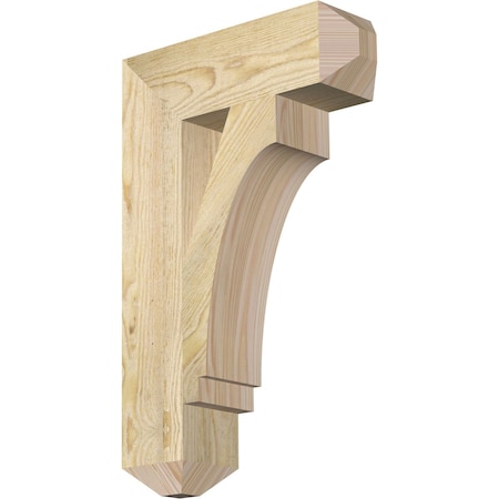 Ekena Millwork Imperial Craftsman Rough Sawn Bracket, Douglas Fir, 4"W x 14"D x 22"H BKT04X14X22IMP04RDF